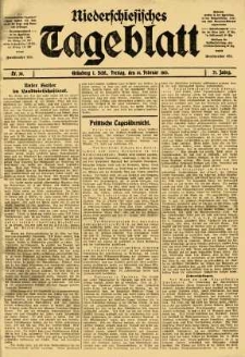 Niederschlesisches Tageblatt, no 38 (Freitag, den 14. Februar 1913)