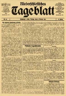 Niederschlesisches Tageblatt, no 44 (Freitag, den 21. Februar 1913)