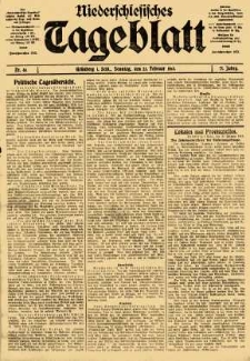 Niederschlesisches Tageblatt, no 46 (Sonntag, den 23. Februar 1913)