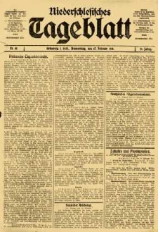 Niederschlesisches Tageblatt, no 49 (Donnerstag, den 27. Februar 1913)