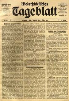 Niederschlesisches Tageblatt, no 52 (Sonntag, den 2. März 1913)