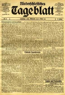 Niederschlesisches Tageblatt, no 60 (Mittwoch, den 12. März 1913)