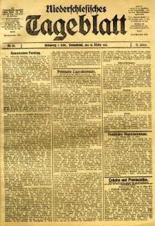 Niederschlesisches Tageblatt, no 63 (Sonnabend, den 15. März 1913)