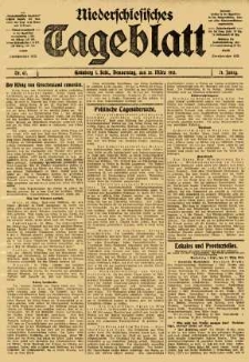 Niederschlesisches Tageblatt, no 67 (Donnerstag, den 20. März 1913)