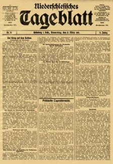 Niederschlesisches Tageblatt, no 71 (Donnerstag, den 27. März 1913)