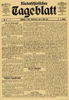 Niederschlesisches Tageblatt, no 83 (Donnerstag, den 10. April 1913)