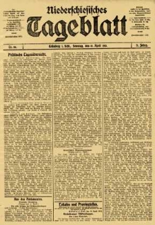 Niederschlesisches Tageblatt, no 86 (Sonntag, den 13. April 1913)