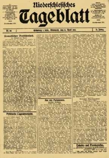 Niederschlesisches Tageblatt, no 88 (Mittwoch, den 16. April 1913)