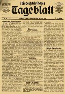 Niederschlesisches Tageblatt, no 95 (Donnerstag, den 24. April 1913)