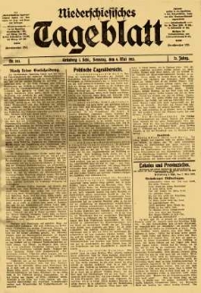 Niederschlesisches Tageblatt, no 103 (Sonntag, den 4. Mai 1913)