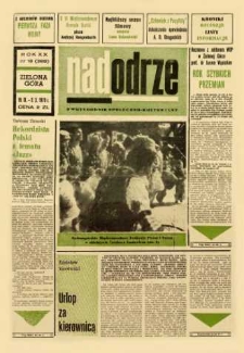 Nadodrze: dwutygodnik społeczno-kulturalny, nr 19 (19.IX. - 2.X. 1976 r.)