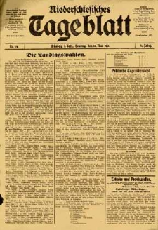 Niederschlesisches Tageblatt, no 114 (Sonntag, den 18. Mai 1913)