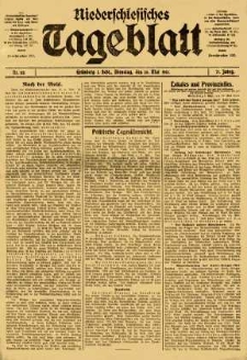 Niederschlesisches Tageblatt, no 115 (Dienstag, den 20. Mai 1913)