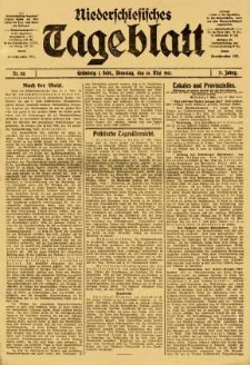 Niederschlesisches Tageblatt, no 115 (Dienstag, den 20. Mai 1913)