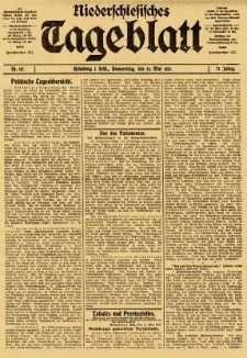 Niederschlesisches Tageblatt, no 117 (Donnerstag, den 22. Mai 1913)