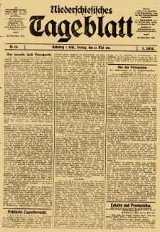 Niederschlesisches Tageblatt, no 118 (Freitag, den 23. Mai 1913)