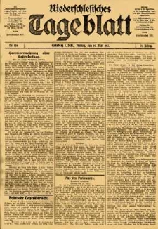 Niederschlesisches Tageblatt, no 124 (Freitag, den 30. Mai 1913)