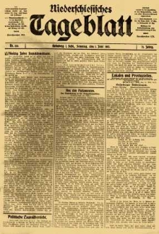 Niederschlesisches Tageblatt, no 126 (Sonntag, den 1. Juni 1913)