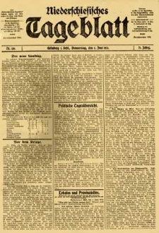 Niederschlesisches Tageblatt, no 129 (Donnerstag, den 5. Juni 1913)