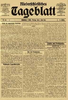 Niederschlesisches Tageblatt, no 130 (Freitag, den 6. Juni 1913)