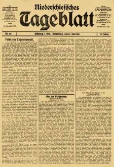 Niederschlesisches Tageblatt, no 135 (Donnerstag, den 12. Juni 1913)