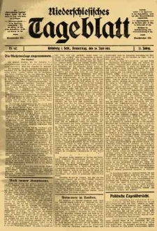 Niederschlesisches Tageblatt, no 147 (Donnerstag, den 26. Juni 1913)