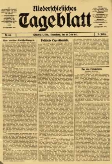 Niederschlesisches Tageblatt, no 149 (Sonnabend, den 28. Juni 1913)