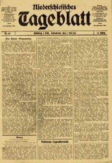 Niederschlesisches Tageblatt, no 155 (Sonnabend, den 5. Juli 1913)