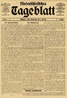 Niederschlesisches Tageblatt, no 165 (Donnerstag, den 17. Juli 1913)
