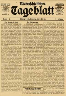 Niederschlesisches Tageblatt, no 165 (Donnerstag, den 17. Juli 1913)