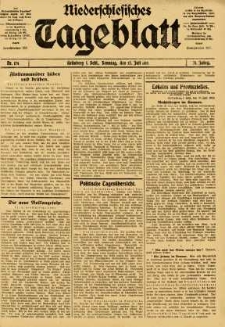 Niederschlesisches Tageblatt, no 174 (Sonntag, den 27. Juli 1913)
