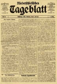 Niederschlesisches Tageblatt, no 175 (Dienstag, den 29. Juli 1913)