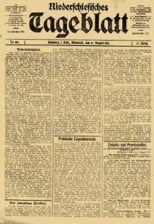 Niederschlesisches Tageblatt, no 188 (Mittwoch, den 13. August 1913)