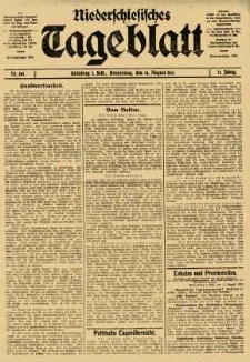 Niederschlesisches Tageblatt, no 189 (Donnerstag, den 14. August 1913)
