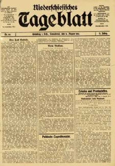 Niederschlesisches Tageblatt, no 191 (Sonnabend, den 16. August 1913)