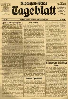 Niederschlesisches Tageblatt, no 194 (Mittwoch, den 20. August 1913)