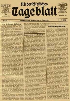 Niederschlesisches Tageblatt, no 200 (Mittwoch, den 27. August 1913)