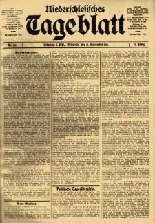 Niederschlesisches Tageblatt, no 212 (Mittwoch, den 10. September 1913)