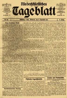 Niederschlesisches Tageblatt, no 218 (Mittwoch, den 17. September 1913)