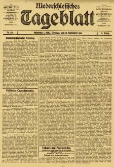 Niederschlesisches Tageblatt, no 223 (Dienstag, den 23. September 1913)