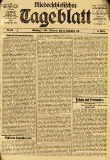 Niederschlesisches Tageblatt, no 224 (Mittwoch, den 24. September 1913)