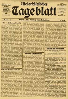 Niederschlesisches Tageblatt, no 225 (Donnerstag, den 25. September 1913)