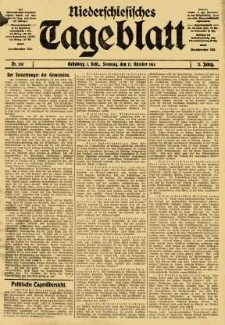 Niederschlesisches Tageblatt, no 240 (Sonntag, den 12. Oktober 1913)