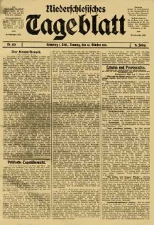 Niederschlesisches Tageblatt, no 252 (Sonntag, den 26. Oktober 1913)