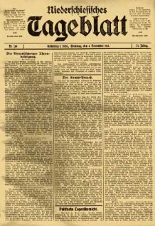 Niederschlesisches Tageblatt, no 259 (Dienstag, den 4. November 1913)