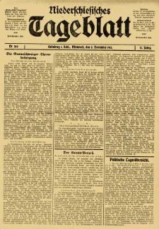 Niederschlesisches Tageblatt, no 260 (Mittwoch, den 5. November 1913)