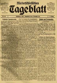 Niederschlesisches Tageblatt, no 263 (Sonnabend, den 8. November 1913)