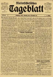 Niederschlesisches Tageblatt, no 265 (Dienstag, den 11. November 1913)