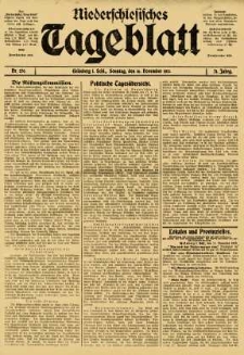 Niederschlesisches Tageblatt, no 270 (Sonntag, den 16. November 1913)