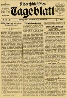 Niederschlesisches Tageblatt, no 274 (Sonnabend, den 22. November 1913)